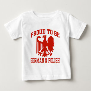 T-shirt Pour Bébé Polonais Et Allemand