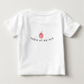 T-shirt Pour Bébé Pomme de mon oeil (Dos)