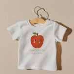 T-shirt Pour Bébé pomme de notre oeil jolie pomme<br><div class="desc">Little Sweetie Cute Apple</div>