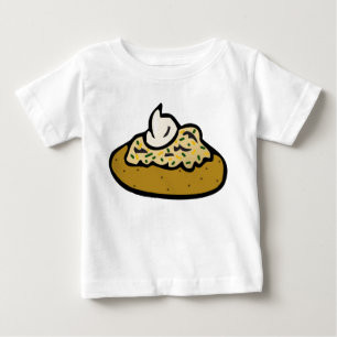 T-shirt Pour Bébé Pomme de terre au four