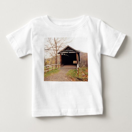 T-shirt Pour Bébé Pont couvert (Devant)