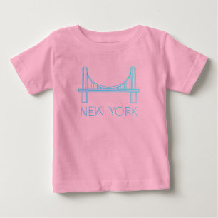 T-shirt Pour Bébé Pont de Brooklyn   New York City