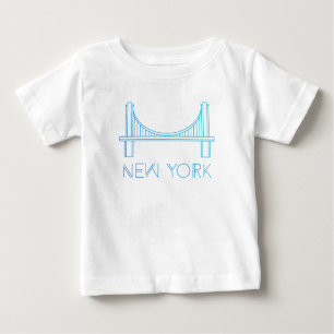 T-shirt Pour Bébé Pont de Brooklyn   New York City