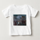 T-shirt Pour Bébé Pont de Brooklyn par clair de lune (Devant)