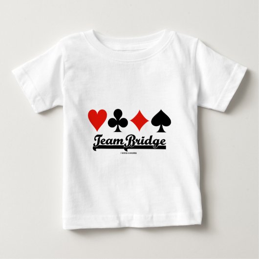 T-shirt Pour Bébé Pont d'équipe (Devant)