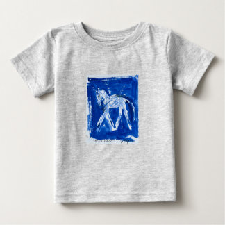 T-shirt Pour Bébé Pony bleu