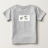 T-shirt Pour Bébé Pony bleu (Dos)