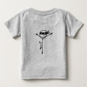 T-shirt Pour Bébé Poo Ninja (Dos)