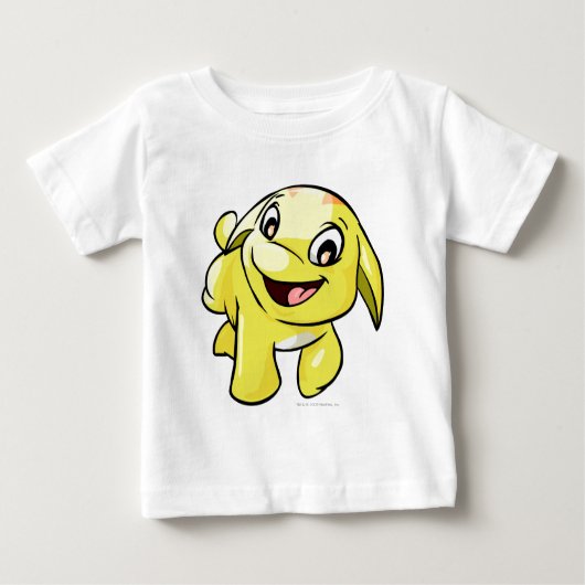 T-shirt Pour Bébé Poogle jaune (Devant)