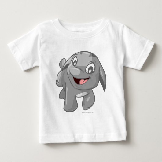 T-shirt Pour Bébé Poogle Silver (Devant)