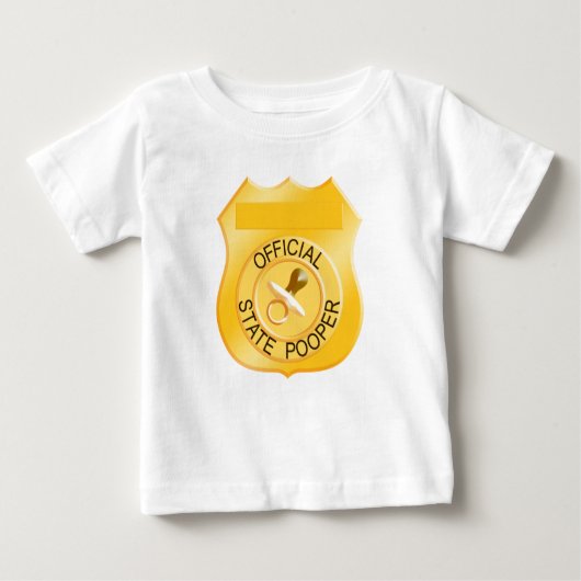 T-shirt Pour Bébé Pooper officiel (Devant)