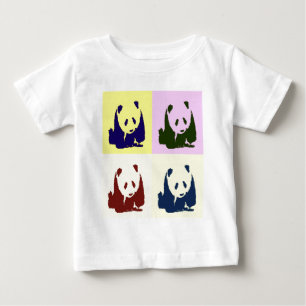 T-shirt Pour Bébé Pop Art Baby Pandas