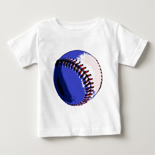 T-shirt Pour Bébé Pop Art Baseball (Devant)