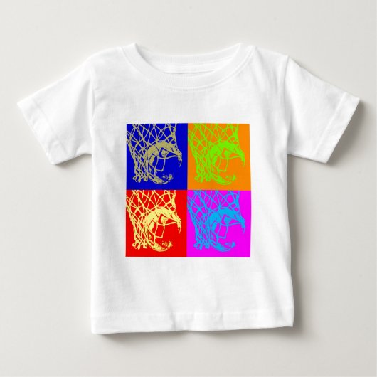 T-shirt Pour Bébé Pop Art Basket (Devant)