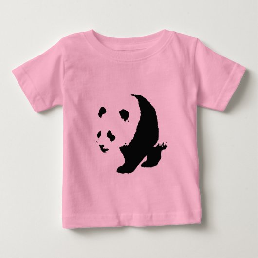 T-shirt Pour Bébé Pop Art Panda (Devant)