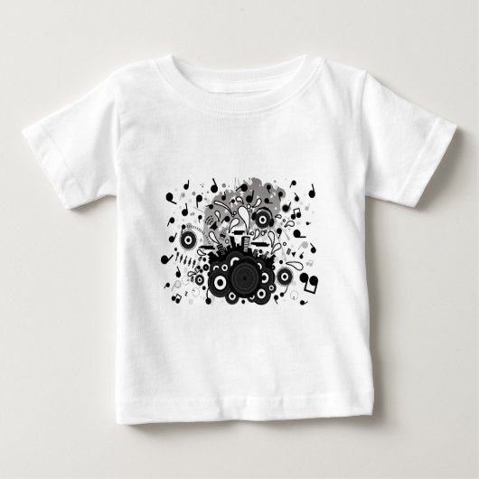 T-SHIRT POUR BÉBÉ POP_MUSIQUE (Devant)