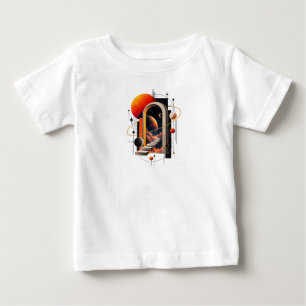 T-shirt Pour Bébé Portail – Art abstrait géométrique minimaliste