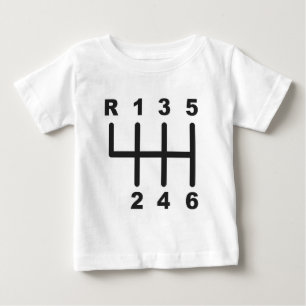 T-shirt Pour Bébé Porte de décalage de 6 vitesses