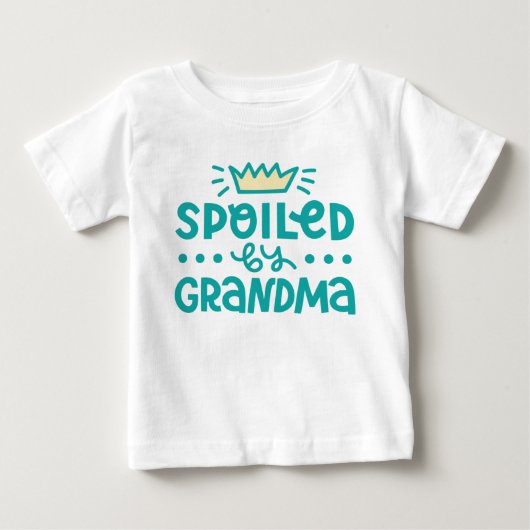 T-shirt Pour Bébé Porté Par Grand-Mère (Devant)