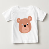 T-shirt Pour Bébé Porter visage mignon (Devant)