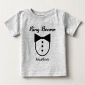 T-shirt Pour Bébé Porteur Tux Ring Personnalisé (Devant)
