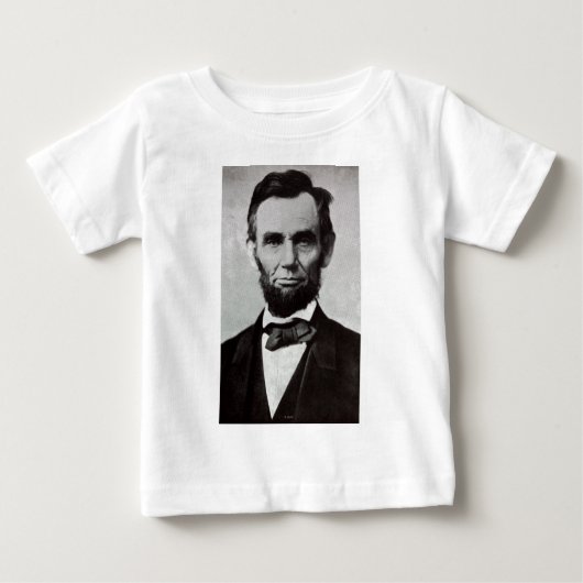 T-shirt Pour Bébé Portrait d'Abe Lincoln 2 (Devant)