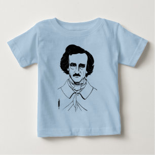 T-shirt Pour Bébé Portrait d'Edgar Allan Poe
