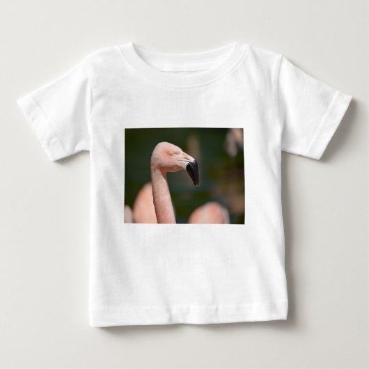 T-shirt Pour Bébé Portrait flamingo (Devant)