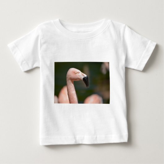 T-shirt Pour Bébé Portrait flamingo (Devant)