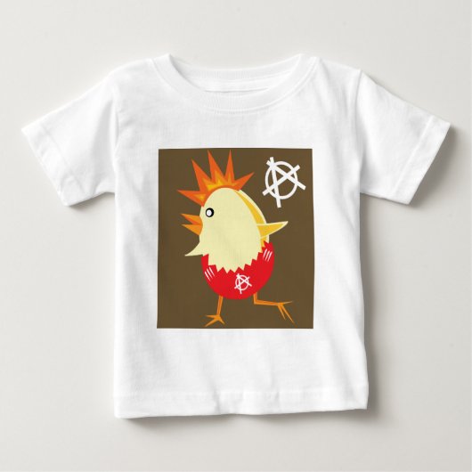 T-shirt Pour Bébé Poulet de roche de Punk (Devant)