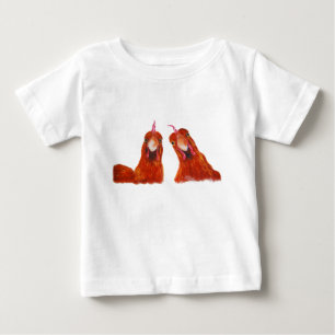 T-shirt Pour Bébé Poulet heureux "HARRIET de poules et" bébé/enfan