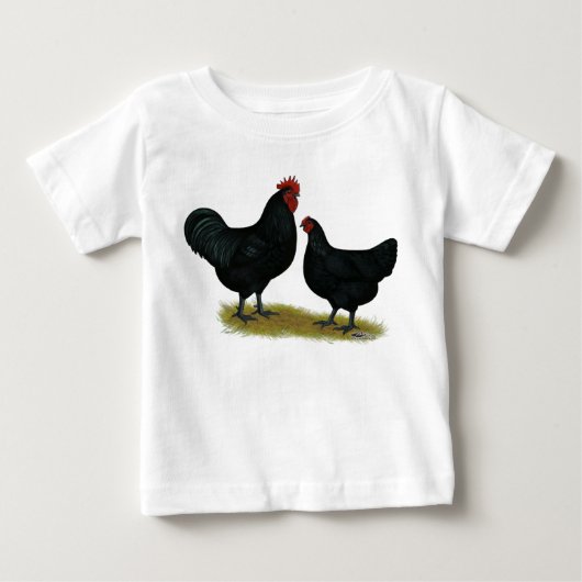 T-shirt Pour Bébé Poulets géants Jersey (Devant)