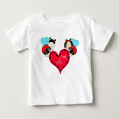 T-shirt Pour Bébé Poumons rouges (Devant)