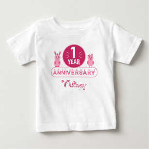 T-shirt pour bébé pour la première fête d'annivers