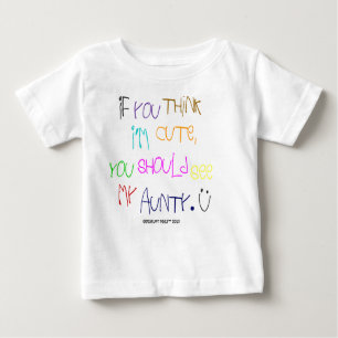 T-shirt Pour Bébé Pour la tante