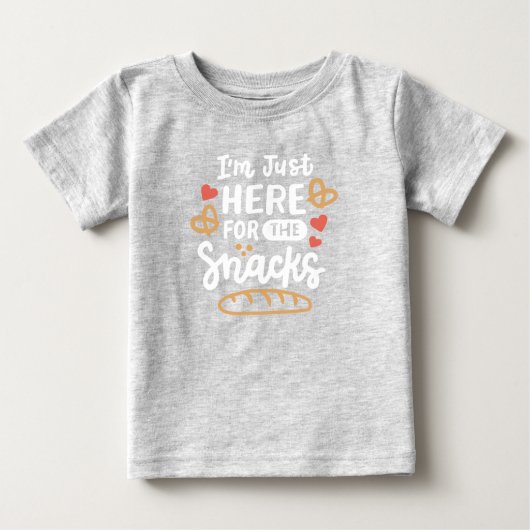 T-shirt Pour Bébé Pour les snacks (Devant)