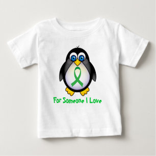 T-shirt Pour Bébé Pour quelqu'un cadeau de ruban de vert d'amour d'I
