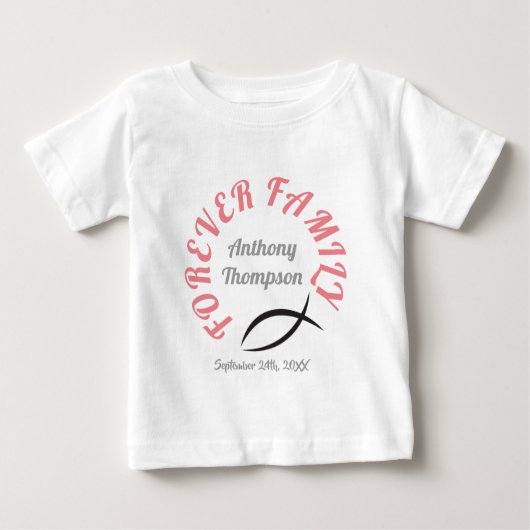 T-shirt Pour Bébé Pour toujours chemise chrétienne de jour (Devant)