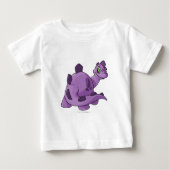 T-shirt Pour Bébé Pourpre de Chomby (Devant)