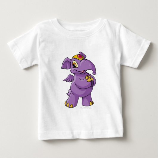 T-shirt Pour Bébé Pourpre d'Elephante (Devant)