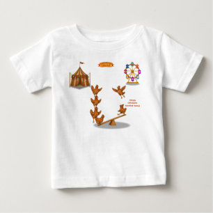 T-shirt Pour Bébé Poussin agile de la troupe des Poulets gazouillant