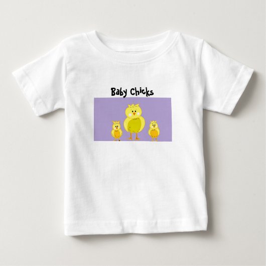 T-shirt Pour Bébé Poussins (Devant)