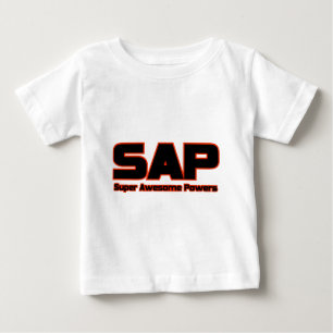 T-shirt Pour Bébé Pouvoirs super géniaux de SAP Funny Super-héros