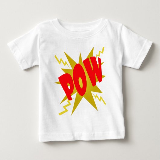T-SHIRT POUR BÉBÉ POW COMIQUE ! (Devant)