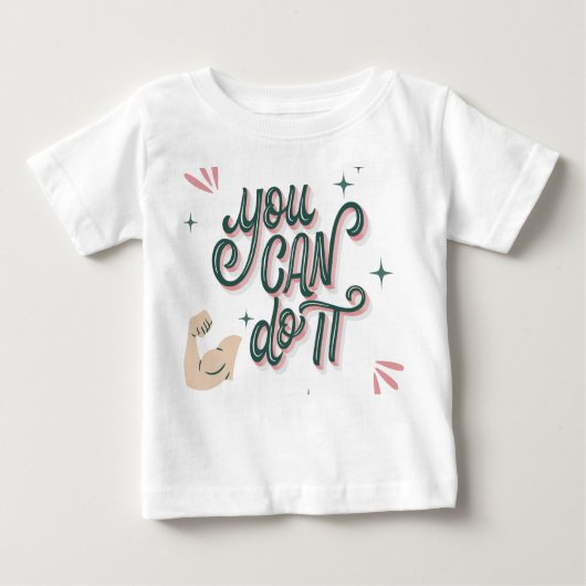 T-shirt Pour Bébé power (Devant)