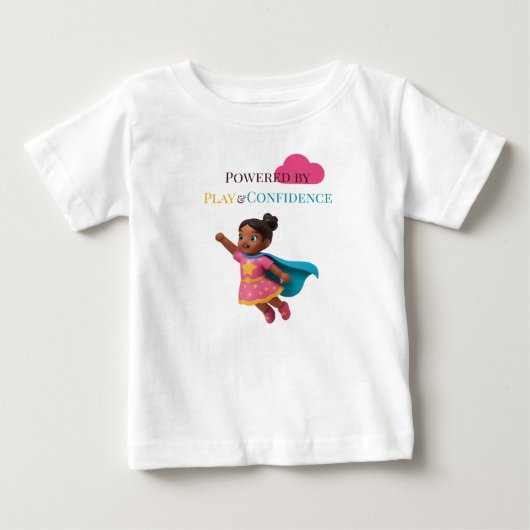 T-shirt Pour Bébé Powered by Play & Confidence (Devant)