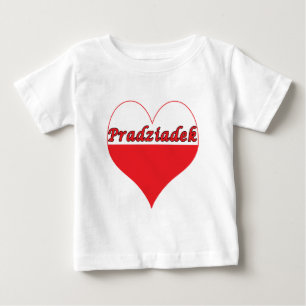 T-shirt Pour Bébé Pradziadek Coeur polonais