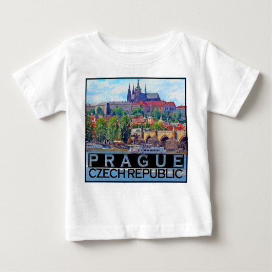 T-shirt Pour Bébé Prague (Devant)