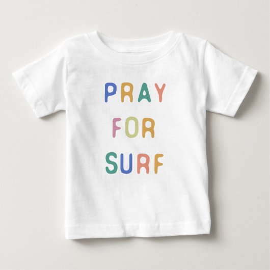T-shirt Pour Bébé Pray For Surf (Devant)