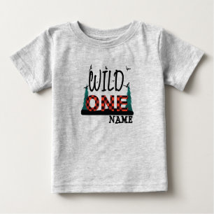 T-shirt Pour Bébé Premier 1er anniversaire d'une chemise de plaid sa